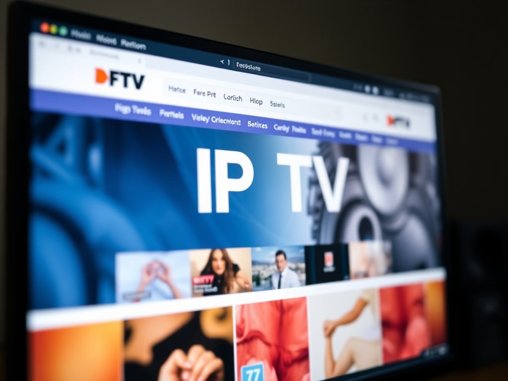 A person holding a tablet with a stunning IPTV website on the screen