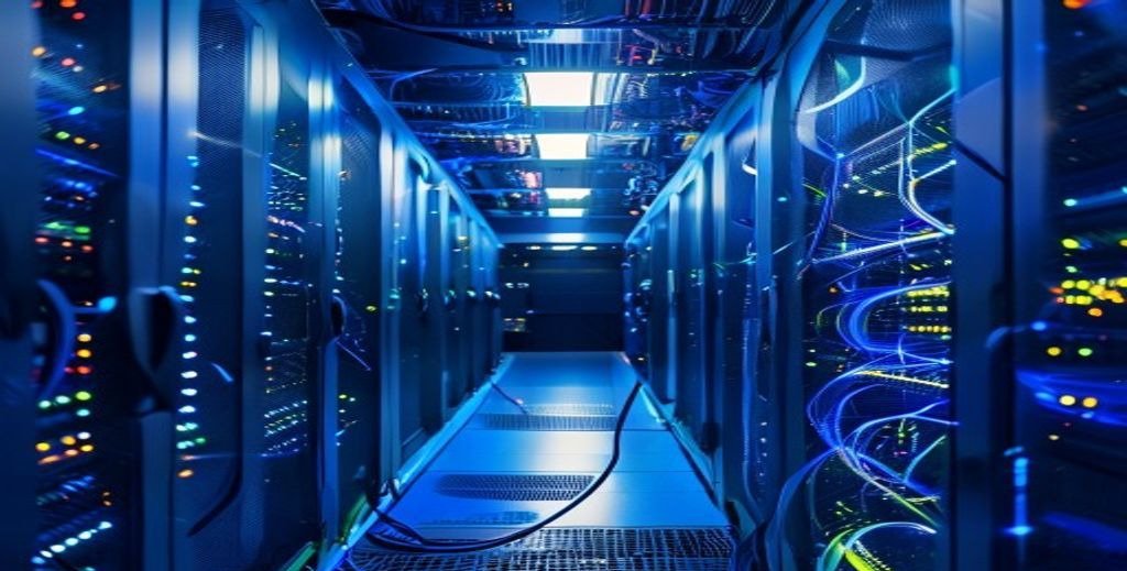 Best Wholesale IPTV Suppliers infrastructure showing server racks and streaming technology