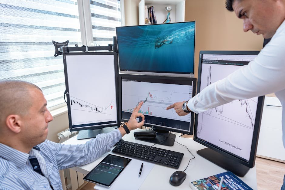 Business owner evaluating IPTV supplier options on multiple devices showing stream quality testing
