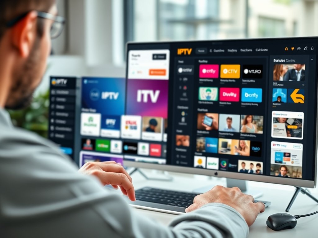 Customizing a premium IPTV website template with branding and content in a user-friendly editor