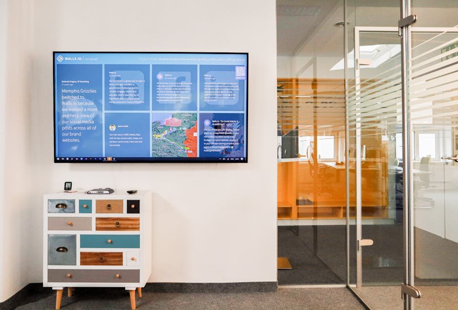 IPTV provider dashboard showing template implementation with branded player skins and promotional graphics