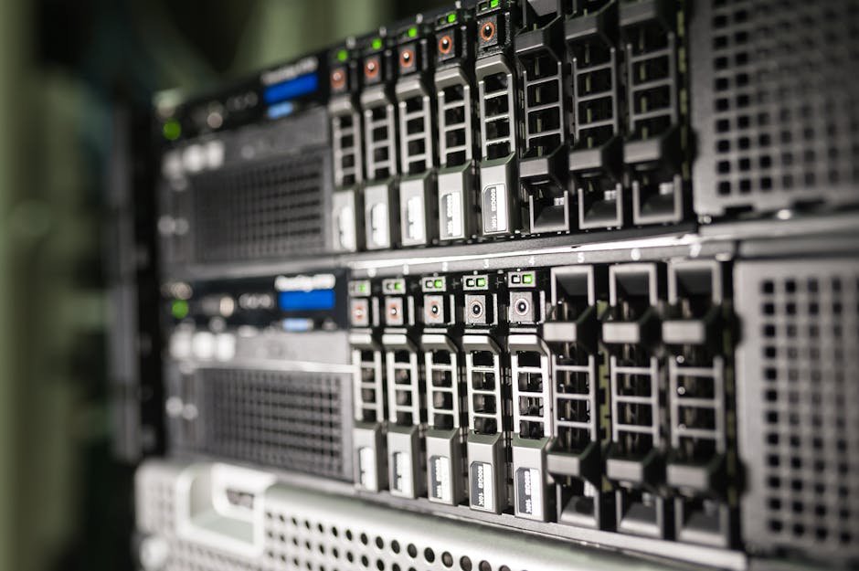 Modern IPTV server infrastructure with network connections and data flow visualization in 2026