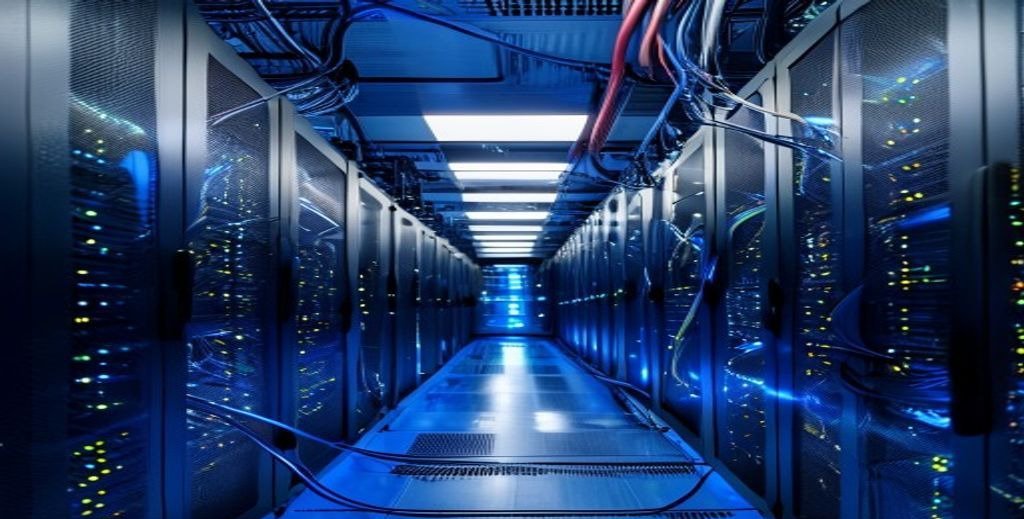 Professional wholesale IPTV suppliers server room with network equipment