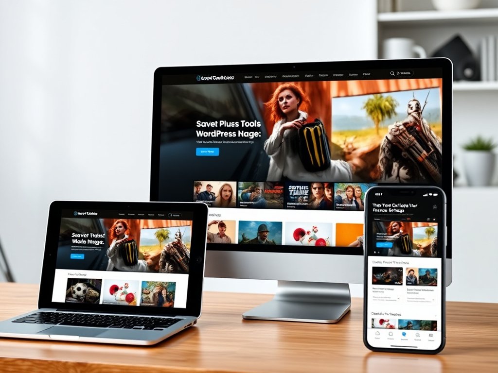 WordPress IPTV Theme Responsive design example
